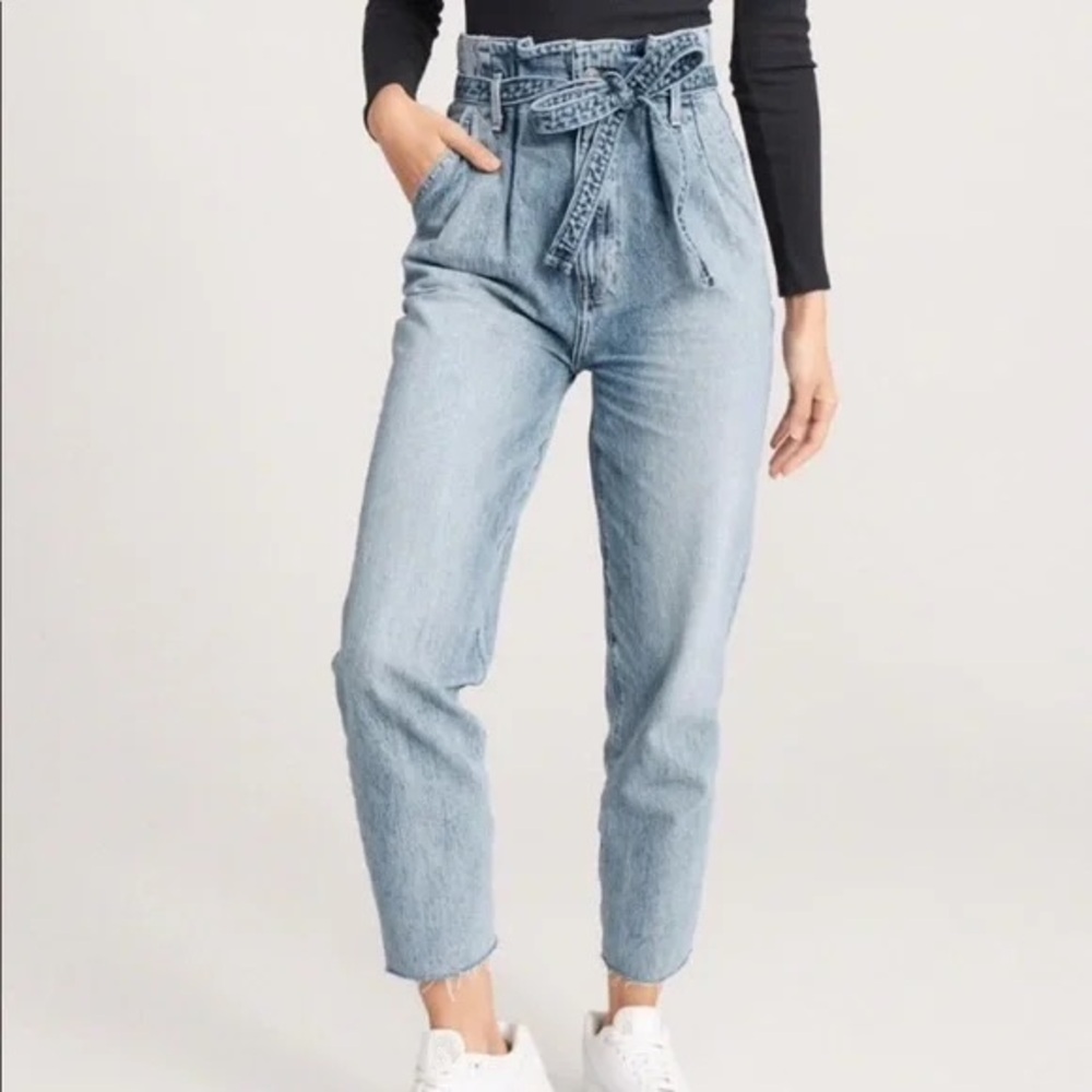 Abercrombie Paper Bag Mom Jeans